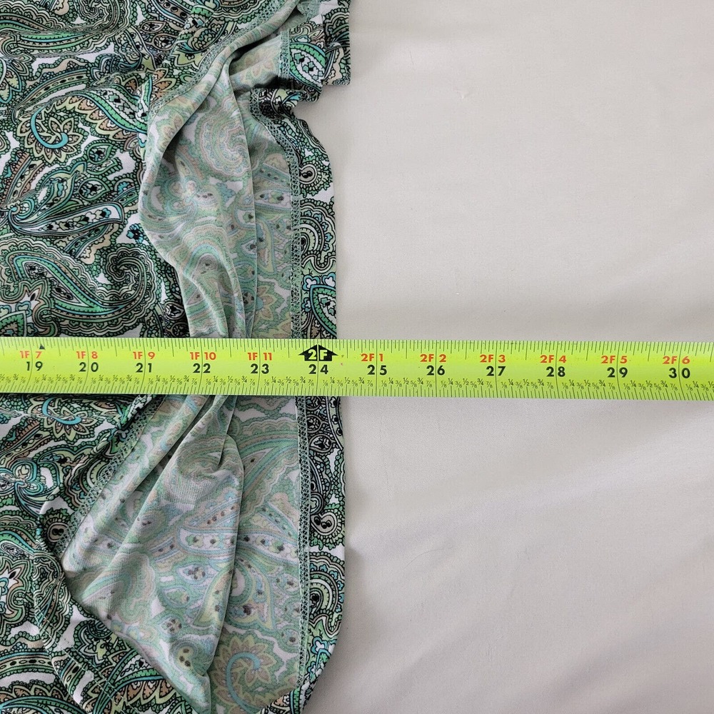 Oh Baby by Motherhood Womens Blouse Small Top Multicolor Paisley Short Sleeve‎ - Picture 9 of 13